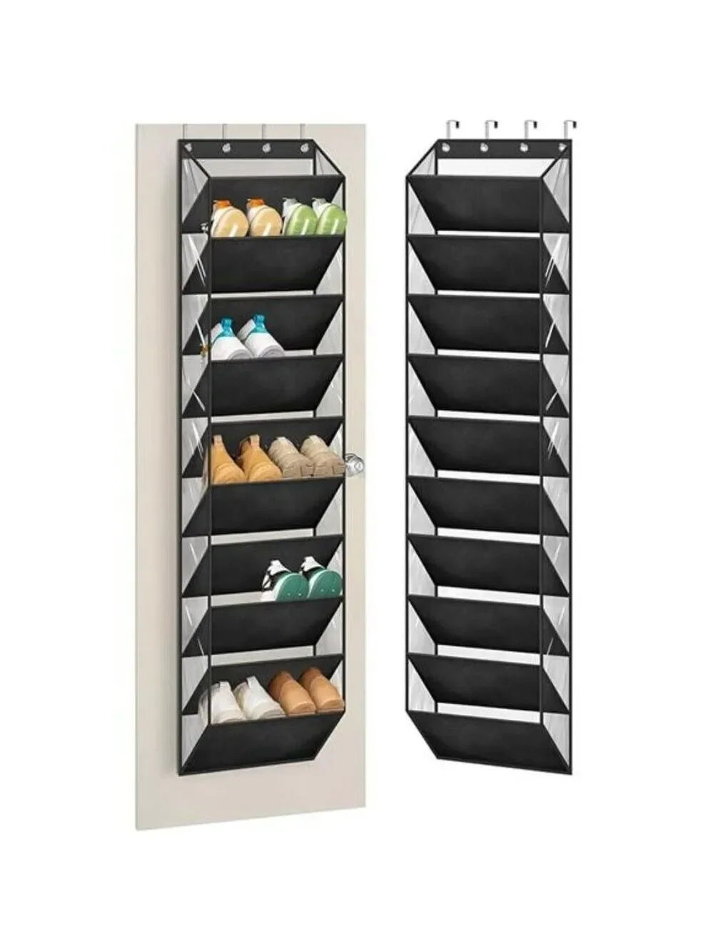 Over Door Shoe Organizer 10 Tier Hanging Rack 20 Pair Storage for Closet